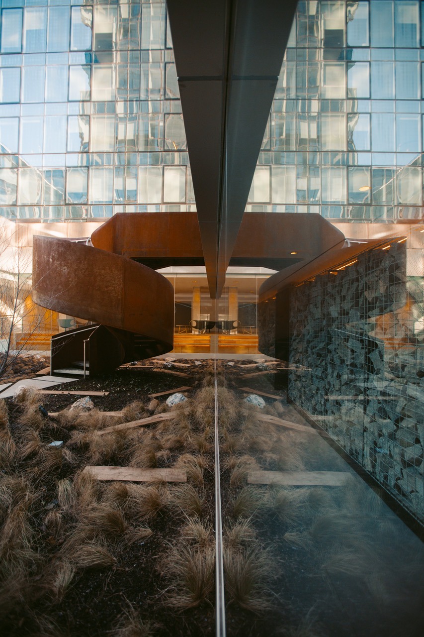 corten steel staircases