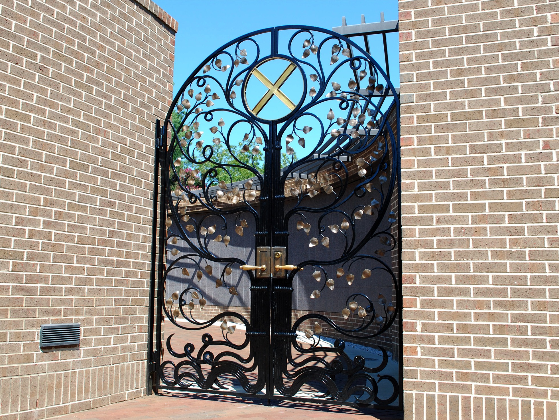 outdoor decorative metal gates - organic designs