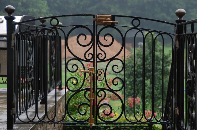 bronze garden gate