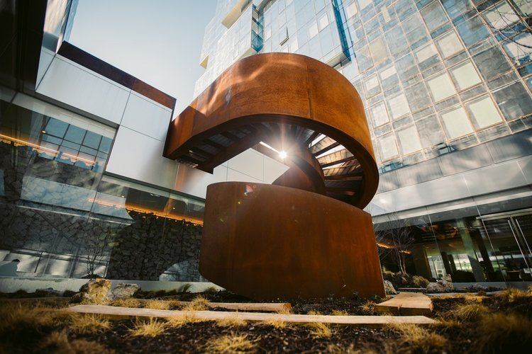 corten steel staircases