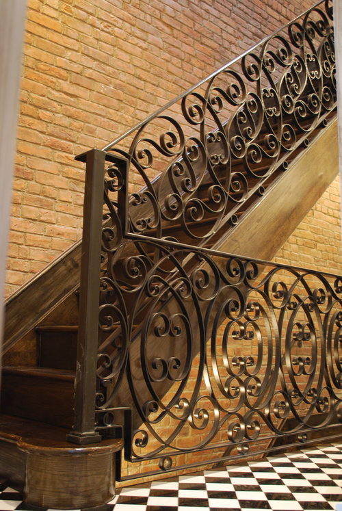 iron railing - custom interior metal design