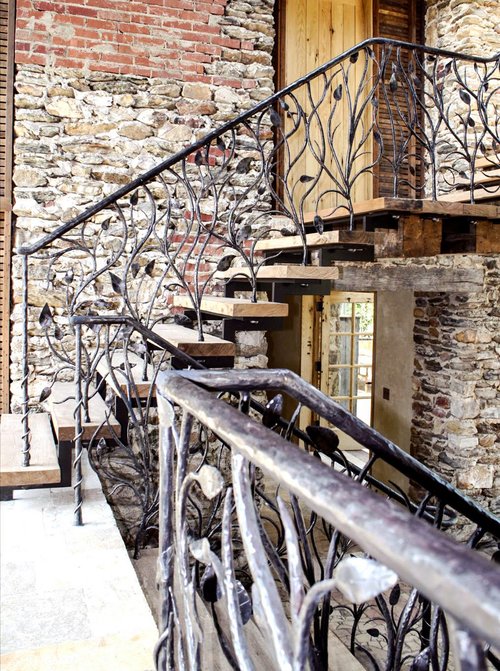 wrought Iron Railing -decorative metals - architecture