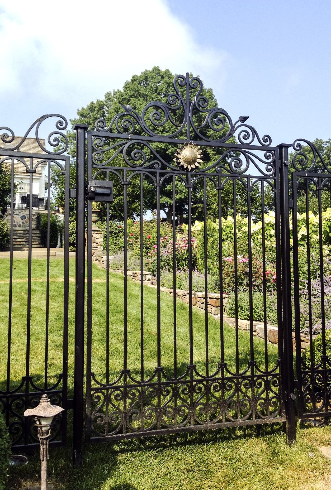 metal garden gate - wrought iron gate