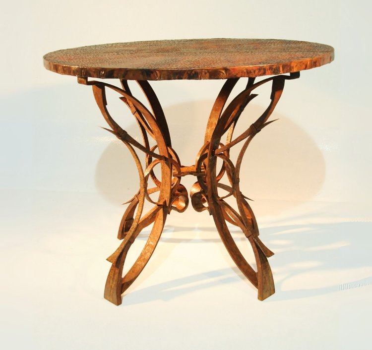 hand forged metal furniture