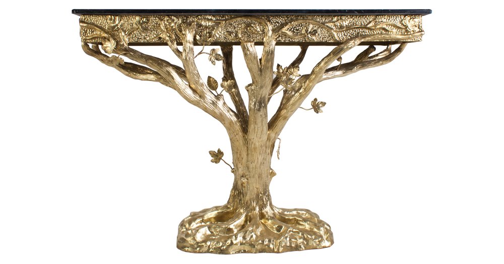 Bronze console - metal furniture