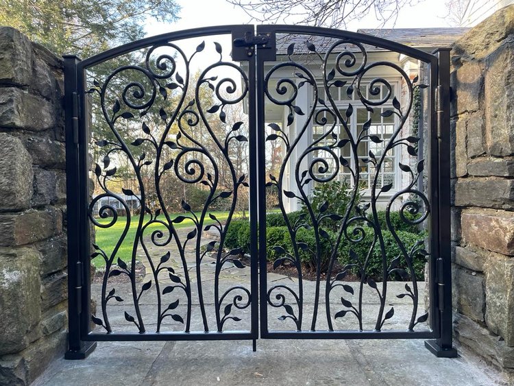 wrought iron gate - outdoor ornamental metals