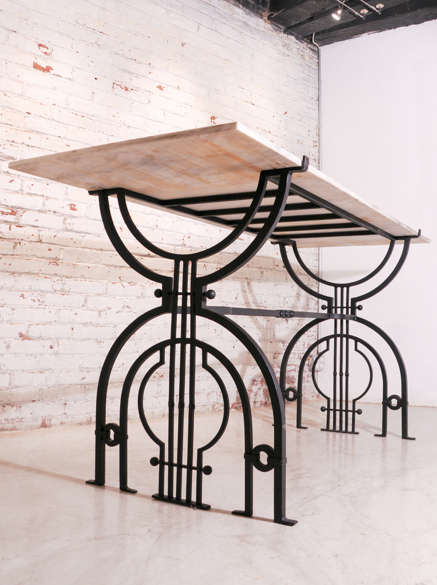 custom iron table