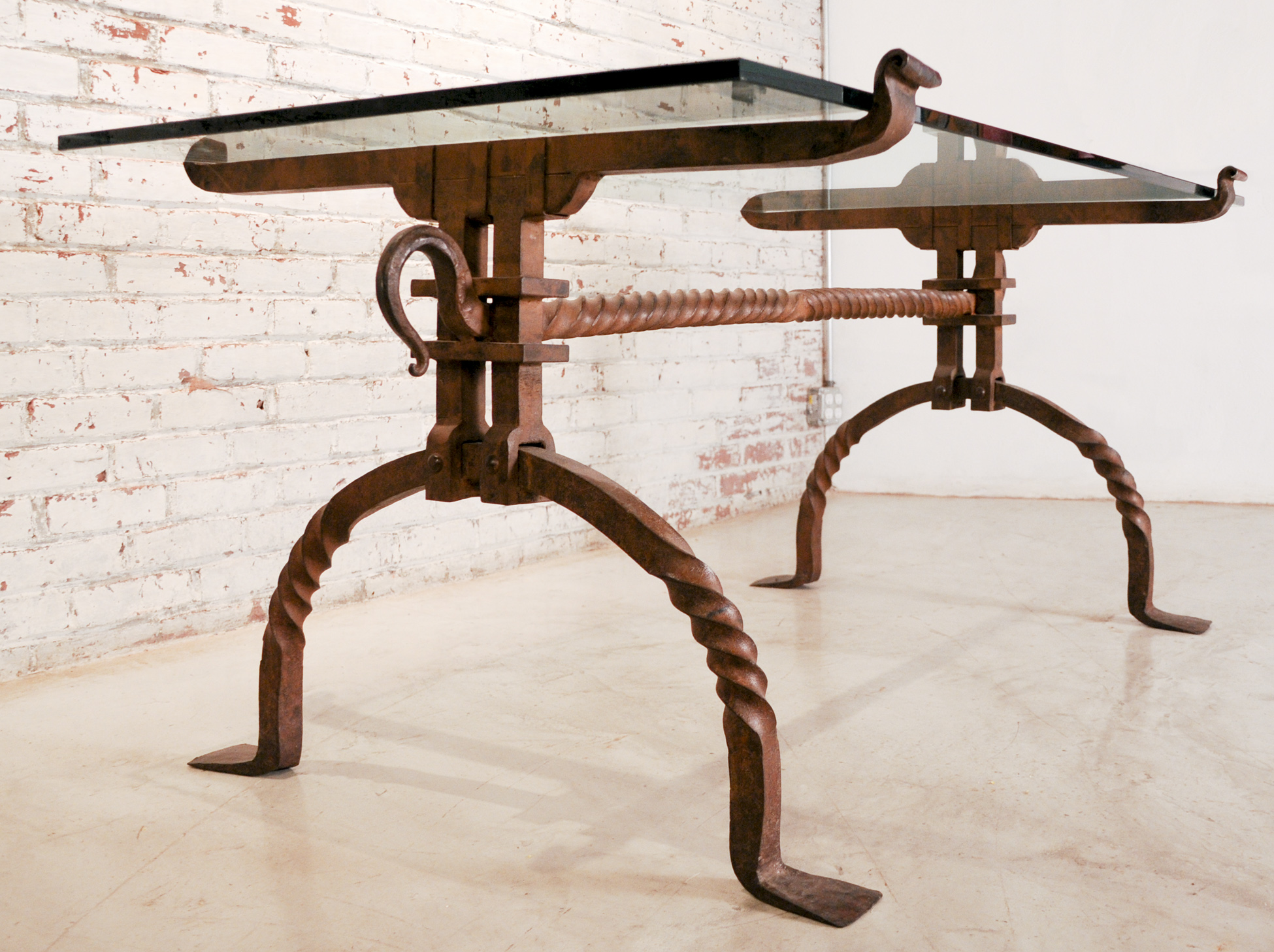 HAND FORGED IRON TABLE