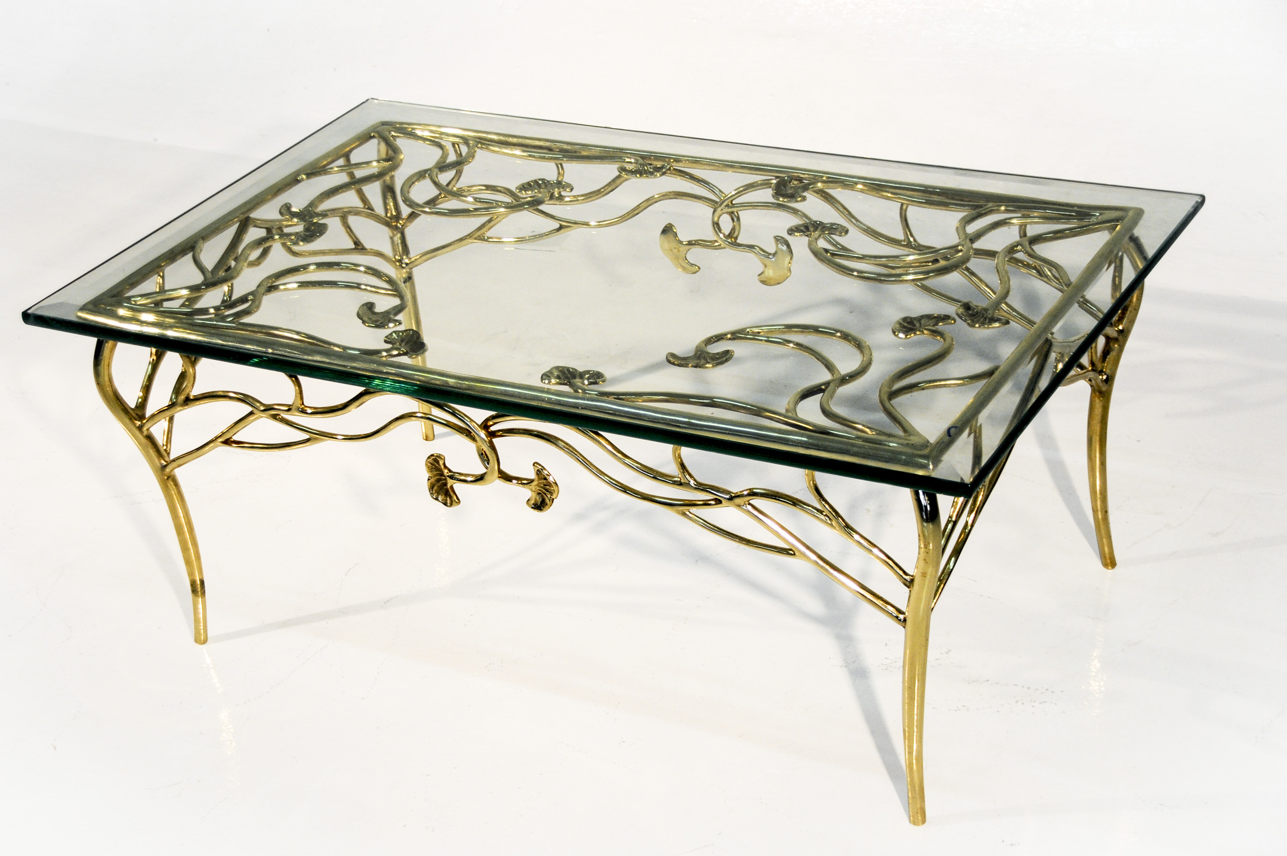 bronze coffee table